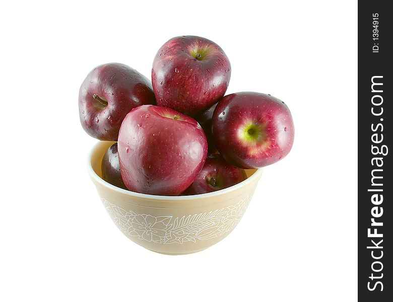 A bowl of red apples with water drops.
Includes clipping path. A bowl of red apples with water drops.
Includes clipping path.