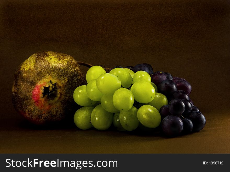 Classic composition with autumnal fruits. Classic composition with autumnal fruits