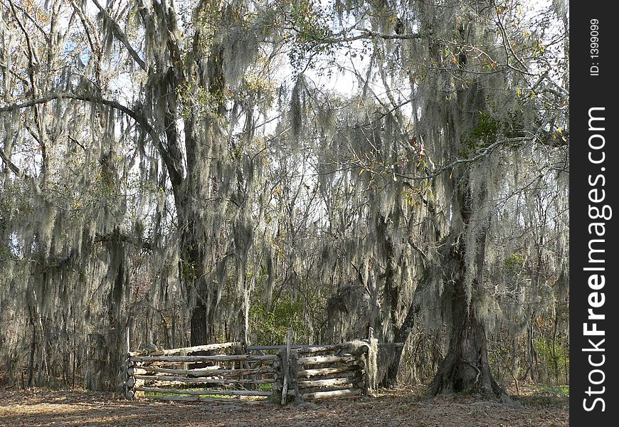 Corral at Fort Toulouse near Wetumka Alabama