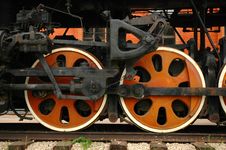 Wheels Of The Old Locomotive Stock Photos Wheels Of The Old Locomotive Stock Photos