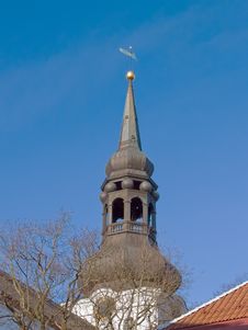 Church In Medieval Tallinn Royalty Free Stock Photos