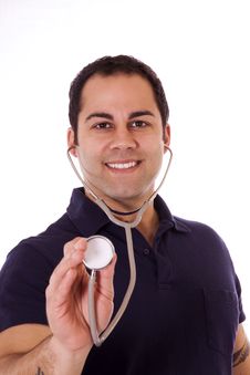Handsome Doctor Royalty Free Stock Photography Handsome Doctor Royalty Free Stock Photography