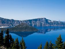 Crater Lake, Oregon Royalty Free Stock Photography Crater Lake, Oregon Royalty Free Stock Photography