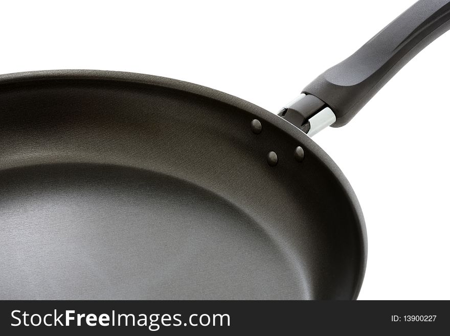 Part of the frying pan Isolated on White