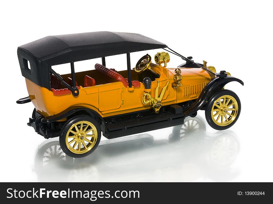 Retro car. Car model - Russo-balt. Children toys. Retro car. Car model - Russo-balt. Children toys.