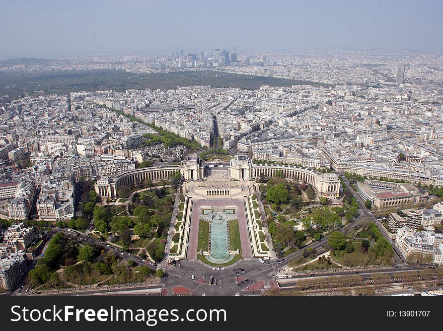 Aerial View of Paris, France. Aerial View of Paris, France