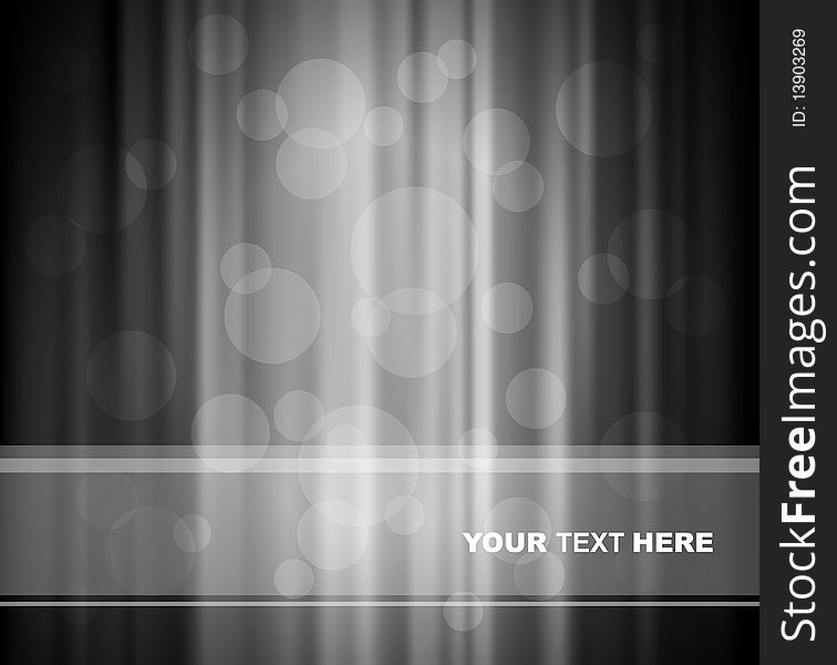 Abstract background with bubbles and place for your text.