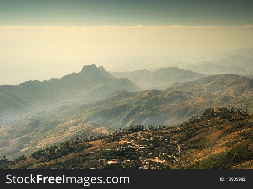 Eastern mountain Landscape