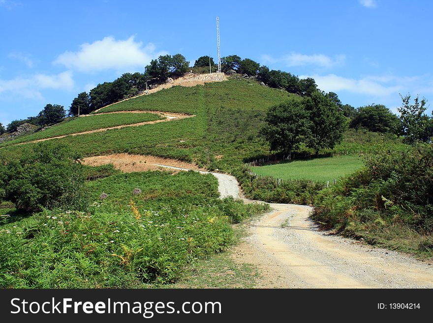 Landscape of high mountain.