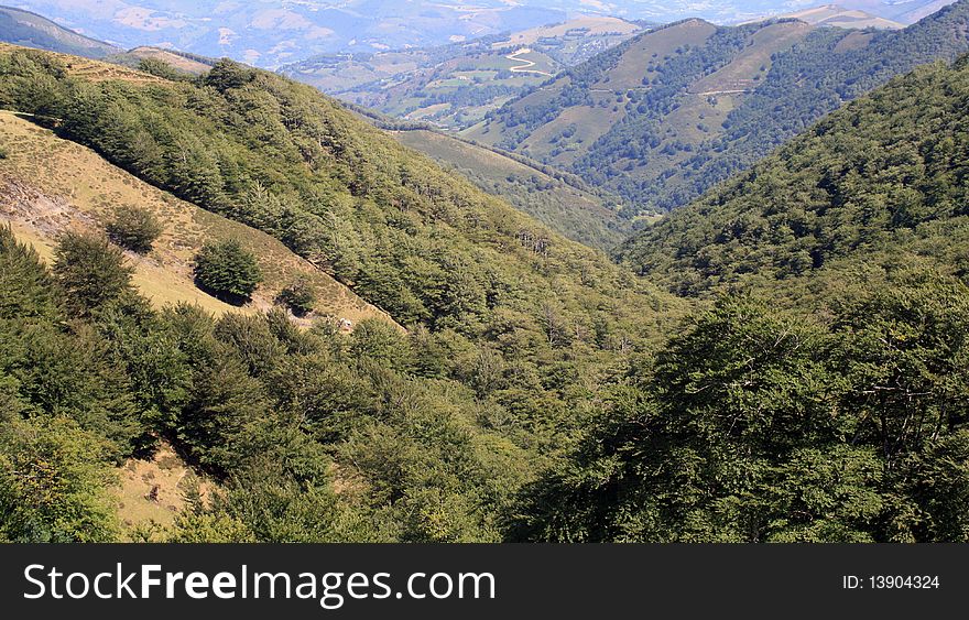 Landscape of high mountain.