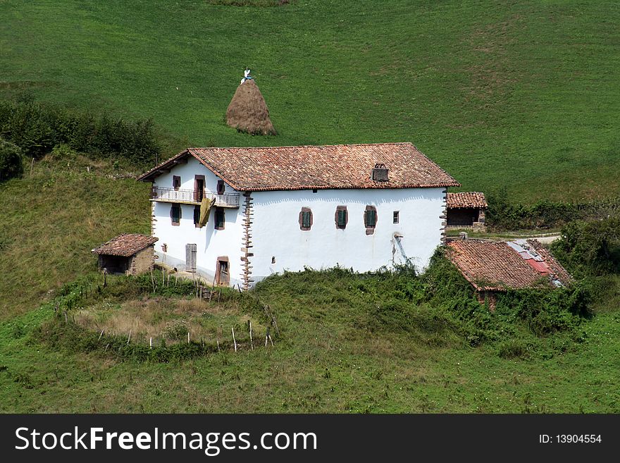 Basque hamlet of high mountain, images taken near the of Navarre village of Irurita. Basque hamlet of high mountain, images taken near the of Navarre village of Irurita.