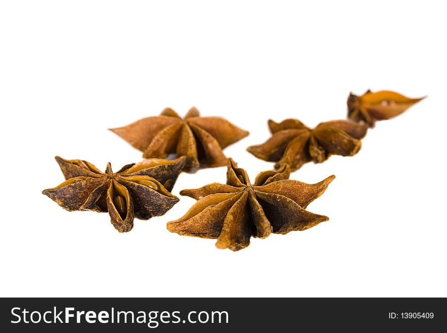Brown anise star spice herbs