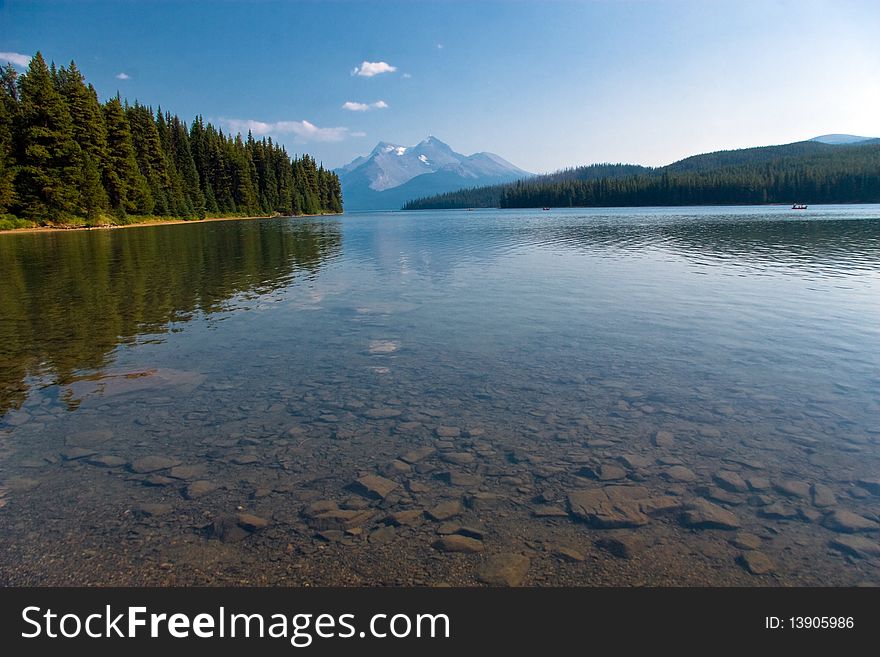 Sinset on a beautiful small lake, Canada. Sinset on a beautiful small lake, Canada