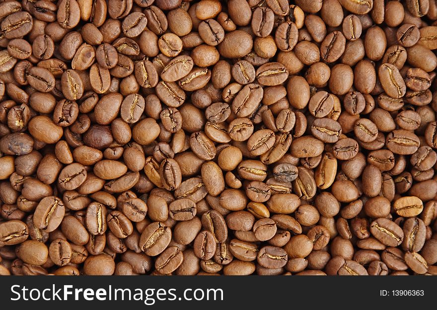 The background from coffee grains