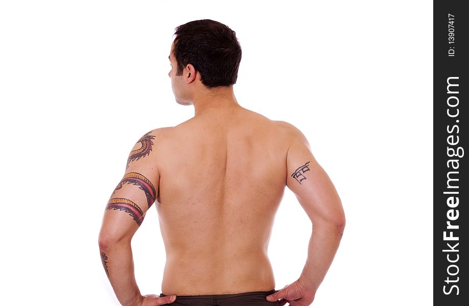 Man with strong back