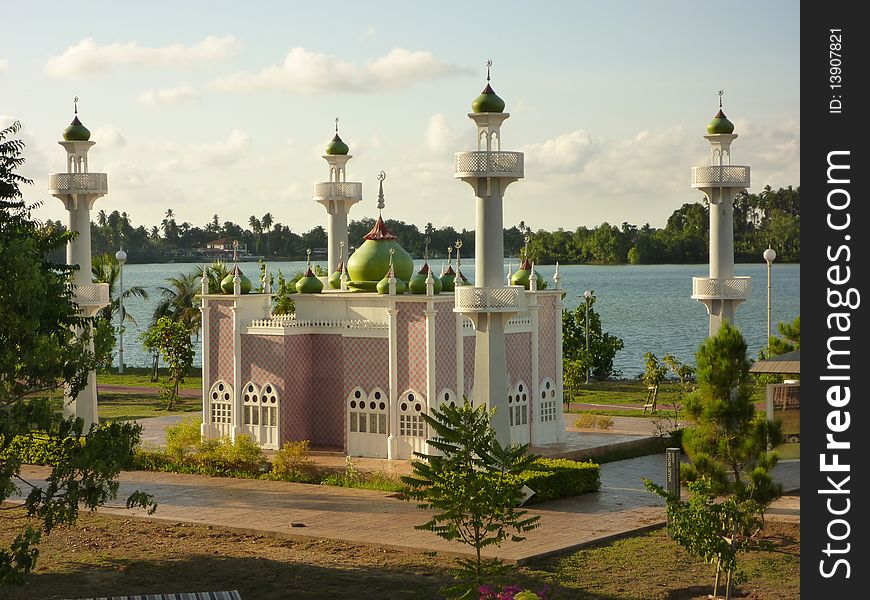 A replica of a historical mosque