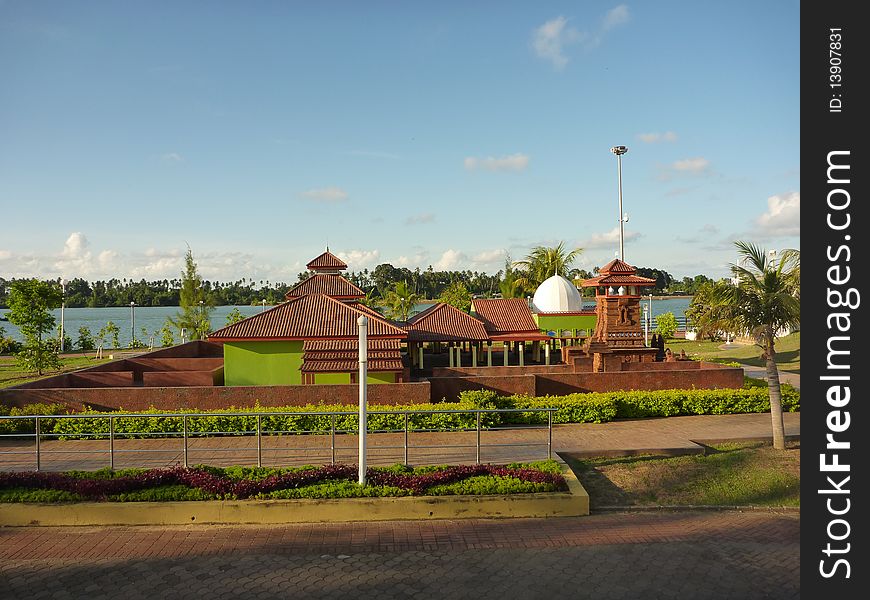 A replica of historical building