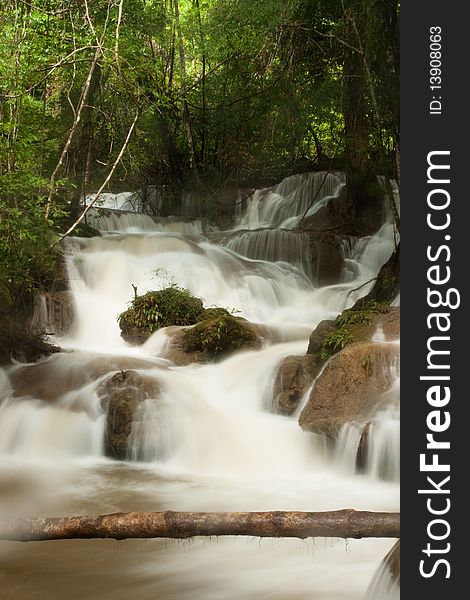 Phatat Waterfall In Kanchanaburi, Thailand