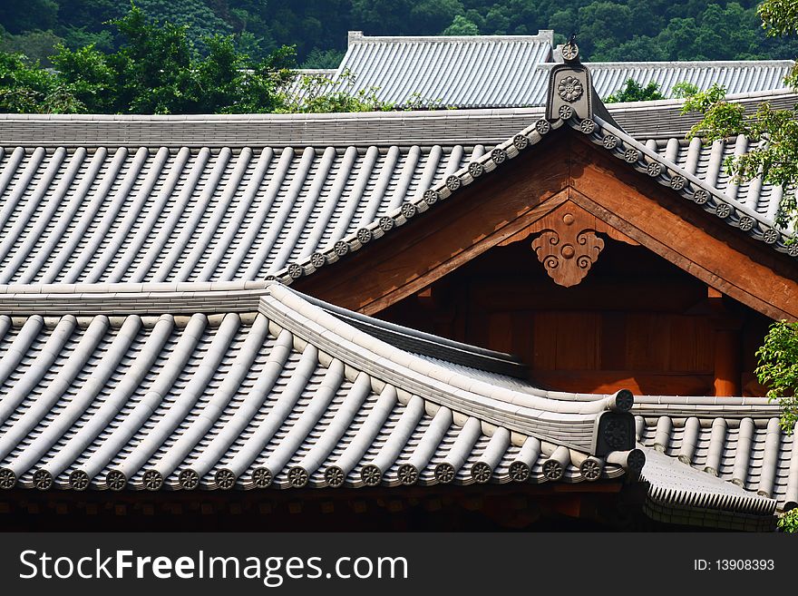 Wooden rooftop of a nunnery