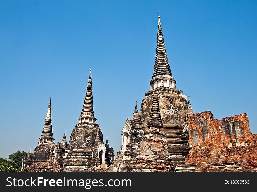 Famous Temple Area Wat Phra Si Sanphet