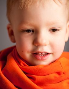 Portrait Of Emotional Pretty Little Boy Stock Images Portrait Of Emotional Pretty Little Boy Stock Images