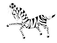 Zebra.football Stock Photo