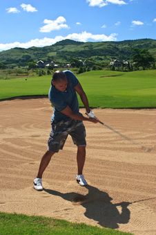 Out Of The Sand Trap Stock Photography Out Of The Sand Trap Stock Photography