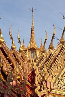 Thai Church Roof, Thailand Stock Photos Thai Church Roof, Thailand Stock Photos