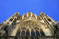 Gothic Cathedral - Votivkirche Stock Photo