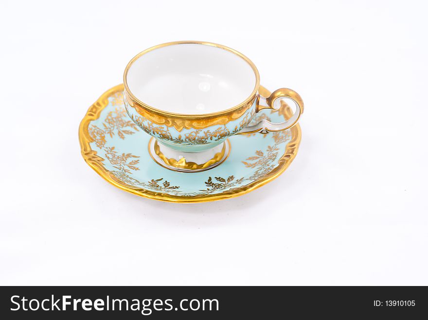 Fancy cup isolated on a white background