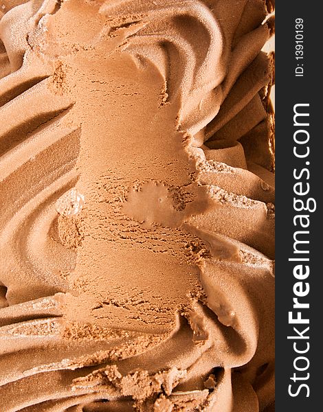 The abstract background of chocolate ice cream