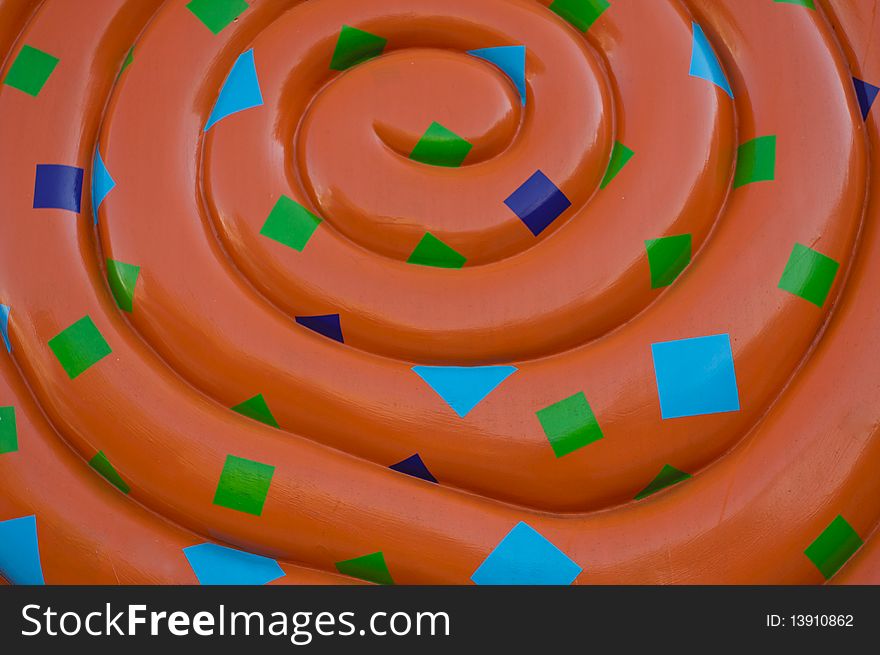 Colorful funny spiral with squares. Colorful funny spiral with squares.