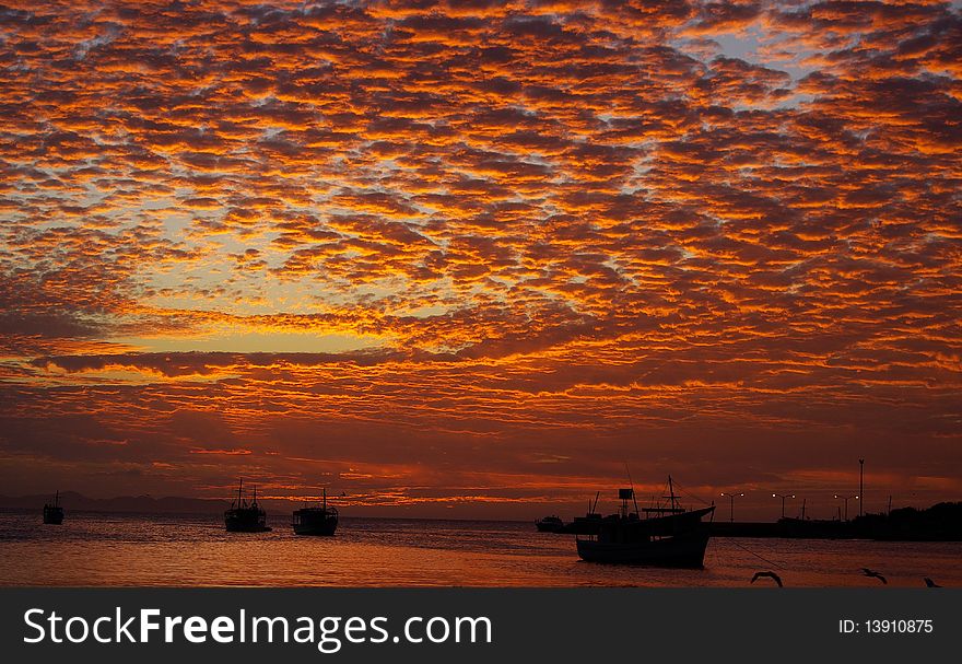 Beautiful sky right after sunset. Beautiful sky right after sunset.