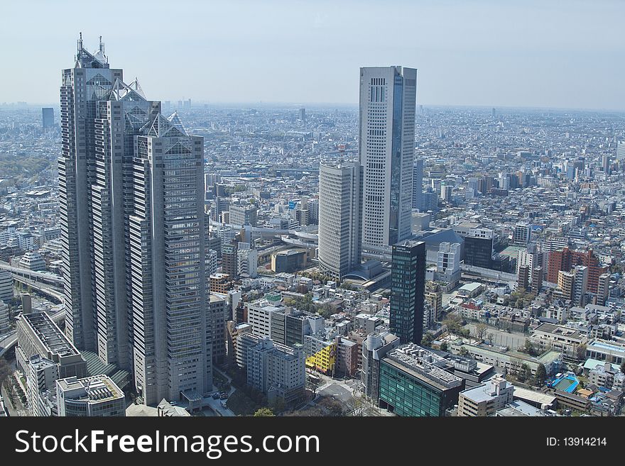 Tokyo view from Tokyo metropolis office.