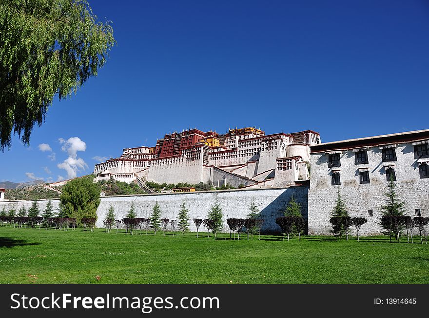 The Potala, the traditional but deserted, residence of the Dalai Lama in Lhasa, Tibet, China. The Potala, the traditional but deserted, residence of the Dalai Lama in Lhasa, Tibet, China.