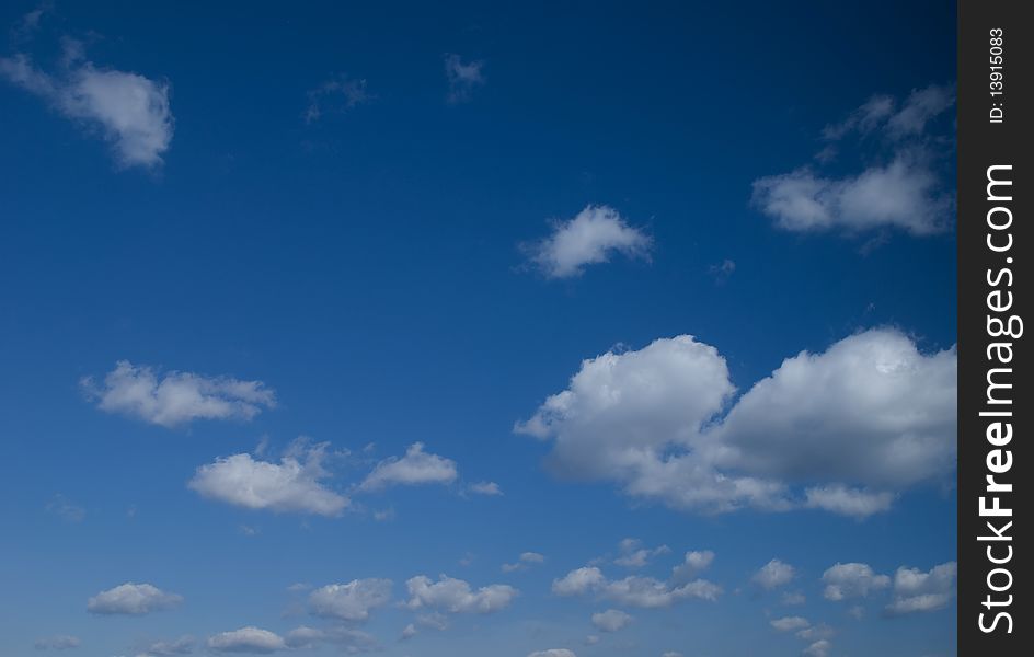 Beautiful blue sky with clouds. Beautiful blue sky with clouds.