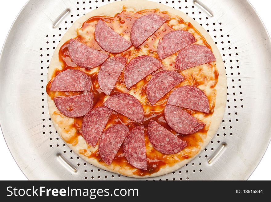 A pizza on a plate