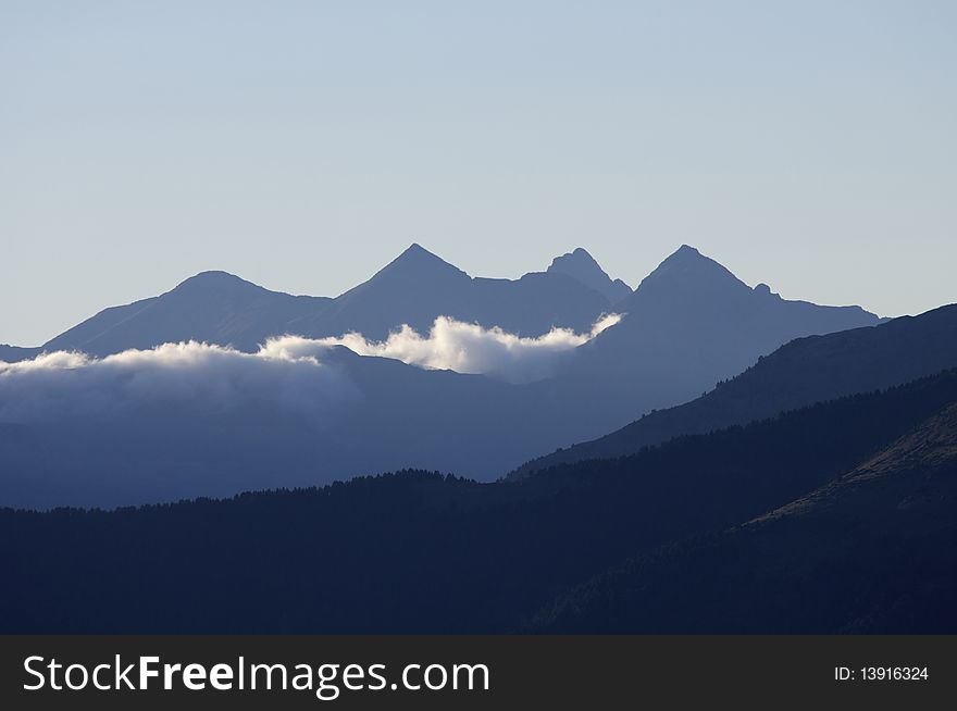 Sunset in the Pyrenees, Spain