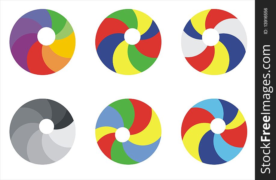 Color beach ball to like component for illustration
