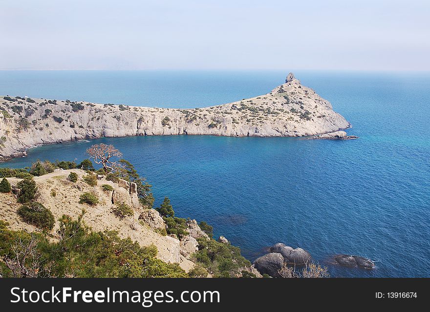 The image of the Crimean seascape. The image of the Crimean seascape