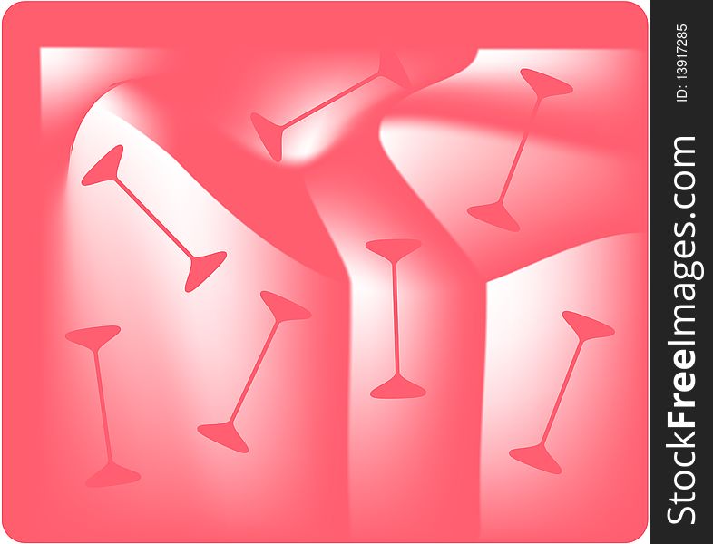 Shapes on a pink background