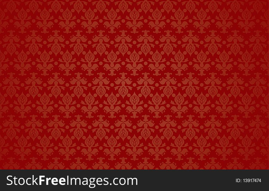 Vectorized ornate tile background. Color can be change by one key color. Vectorized ornate tile background. Color can be change by one key color.