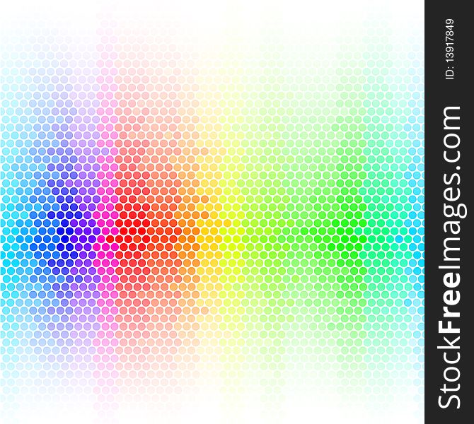 Vector abstract background, rainbow - 2d