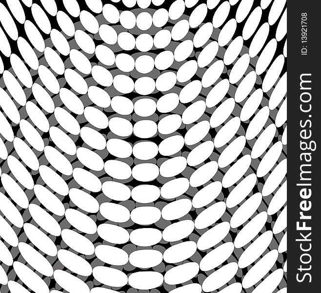 Black and white abstract background cyclic