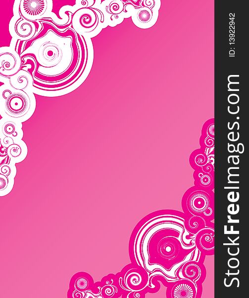 A pink abstract swirling background. A pink abstract swirling background