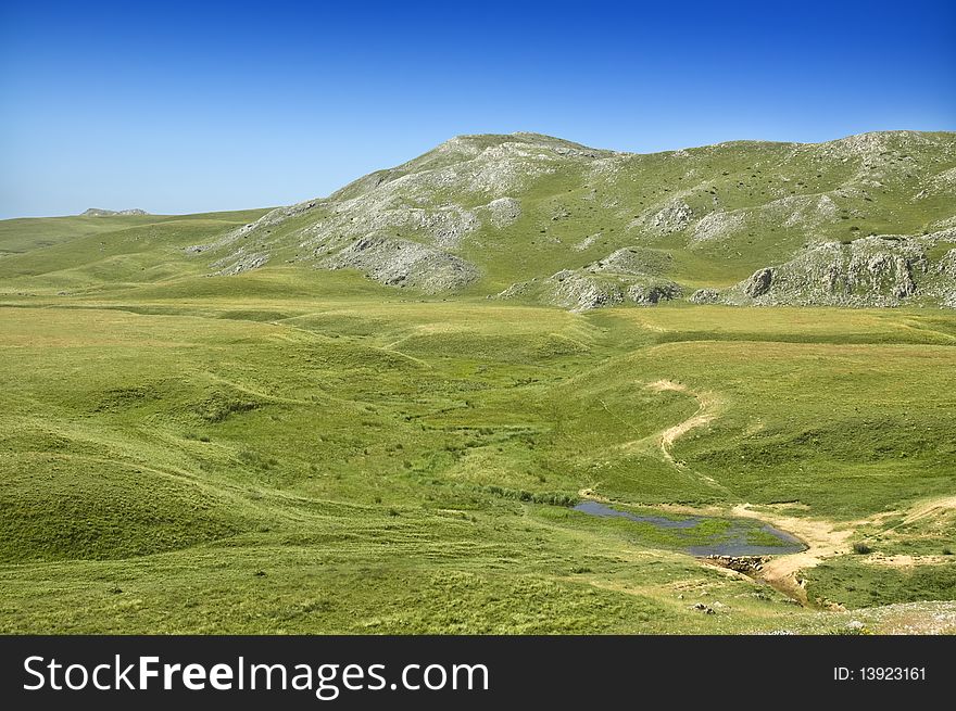 Beautiful pasture and mountains in Macedonia, Europe. Beautiful pasture and mountains in Macedonia, Europe