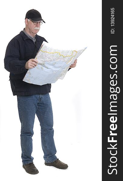 Men with map