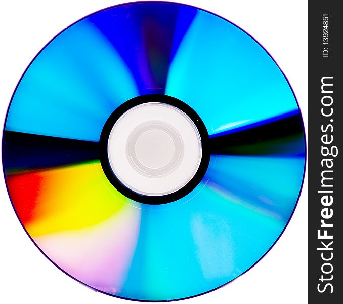 A photography of a isolated cd rom