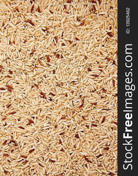 Native THai peeled rice grain