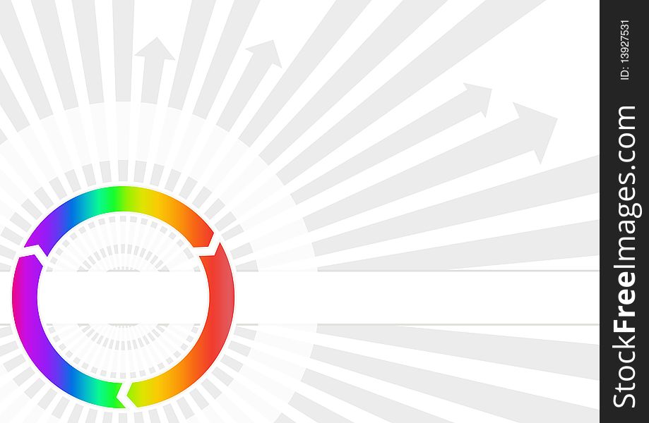 Circle full color diagram of connectivity and team work. Circle full color diagram of connectivity and team work